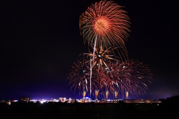 岩手県北上市　北上みちのく芸能まつり　花火大会