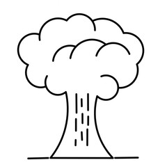 black and white illustration of a Trer