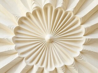 Captivating Floral Spiral Abstract   Elegant Minimalist Dimensional Texture