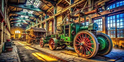 Obraz premium M√ºllabfuhr Documentary Photo, Industrial Scene