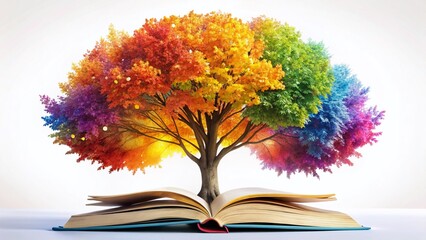 Rainbow Autumn Leaves Book - International Literacy Day