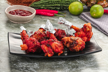 Indian cuisine - Red Chicken lolypops