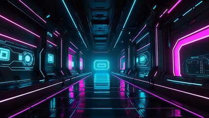 Virtual Realities: Immersive Cyberpunk Backgrounds, Premium Quality, Exclusive Version