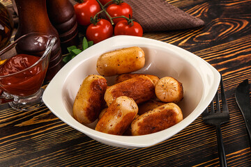 Roasted chicken mini sausages for breakfast