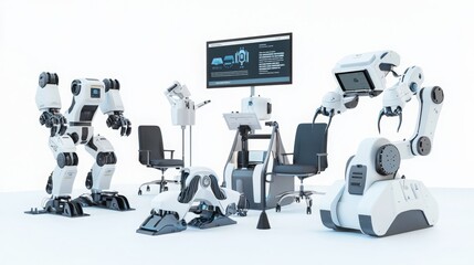 Advanced Robotics in Modern Workspace Setup