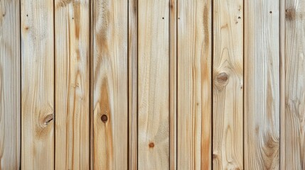 Obraz premium Light Brown Vertical Wooden Planks Background Texture