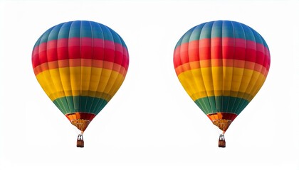 Fototapeta premium Soaring Dreams: Vibrant Hot-Air Balloon PNG for Creative Projects