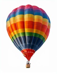 Fototapeta premium Elevate Your Designs: Vibrant Hot-Air Balloon PNG for Inspiration