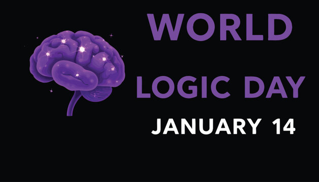 world logic day concept, banner, poster