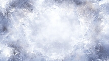 Fototapeta premium Translucent icy frame surrounding a luminous white core, evoking a sense of clarity and brilliance in a minimalist design