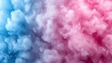 Fototapeta premium Pink and Blue Dreamy Smoke Clouds 