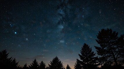 Fototapeta premium Cosmic Wonders, Milky Way, Meteor Shower, and Stellar Landscape V7