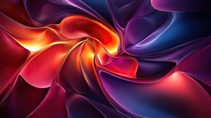 Obraz premium Colorful Abstract Swirl Pattern in Vibrant Red and Blue Tones