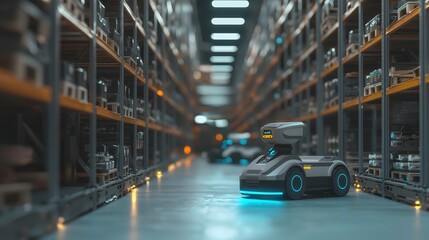 Obraz premium Industrial automation efficiency