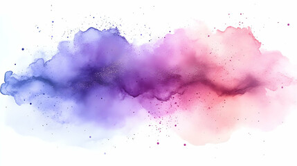 A vibrant watercolor splash blending purple and pink hues, evoking creativity and emotion.