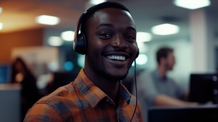 The Smiling Man with Headset