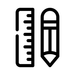Pencil line icon