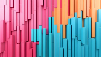 Dynamic abstract colorful wall art installation urban environment graphic design contemporary viewpoint vibrant concept