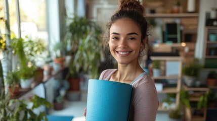 The Happy Yoga Mat Holder