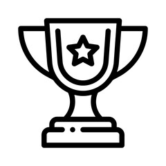 trophy line icon