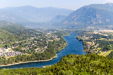 Castlegar Columbia River Canadian Landscape British Columbia