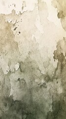 Obraz premium Abstract Watercolor Painting in Shades of Green and Beige