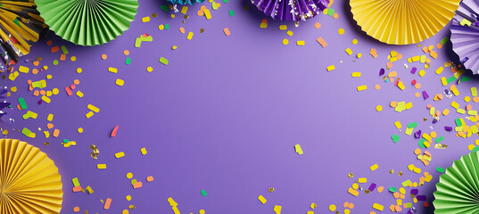 Mardi Gras festival colors background 
