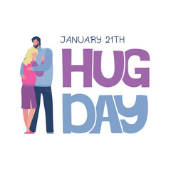 International hug day greeting card