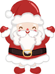 Christmas element vector illustration - Santa