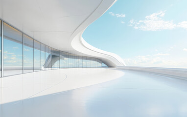 3d render of a modern building