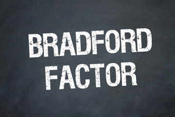 Fototapeta premium Bradford Factor 
