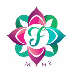 abstract flower logo