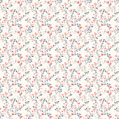 Valentine's day celebration seamless watercolor pattern floral design elegant background romantic feel