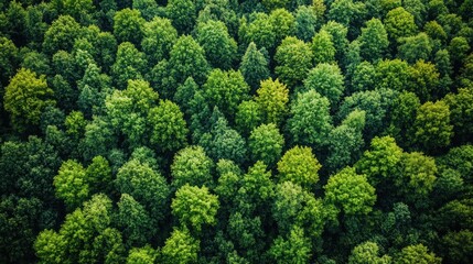 Aerial view of lush green forest canopy. (2)