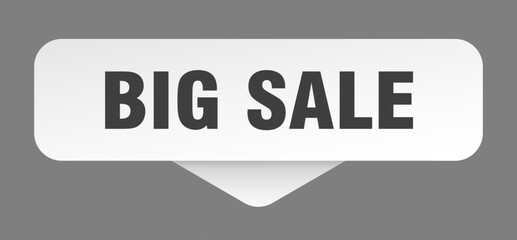 BIG SALE banner, button, sign