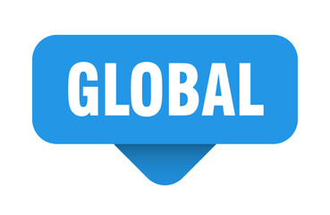 GLOBAL banner, button, sign