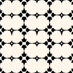Black and White Geometric Pattern: A captivating seamless pattern of repeating black geometric shapes against a clean white background. This minimalist design creates a timeless and elegant aesthetic.