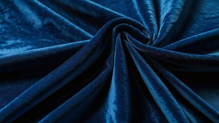 A high quality velvet fabric in royal blue