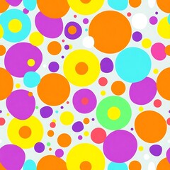 Joyful Polka Dots Seamless Pattern 