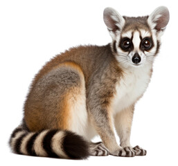 Obraz premium PNG Ringtail animal wildlife mammal.