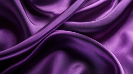 Fototapeta premium Abstract Draped Purple Silk Fabric