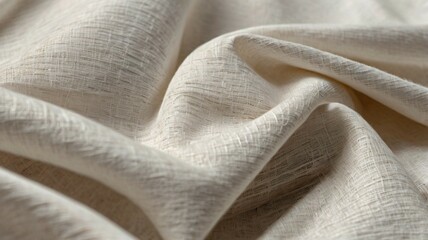 White calico fabric cloth background texture.