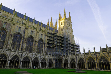 Inside Canterbury Cathedral, Kent, England.