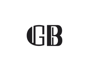 creative letter GB logo design template