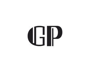 creative letter GP logo design template
