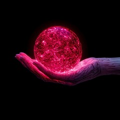 Glowing Energy Sphere in Hand