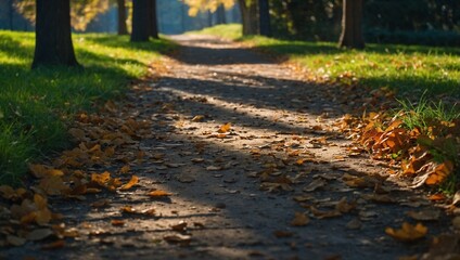 Fototapeta premium autumn in the park