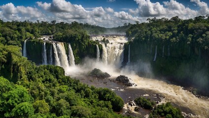 Fototapeta premium waterfall in the mountains