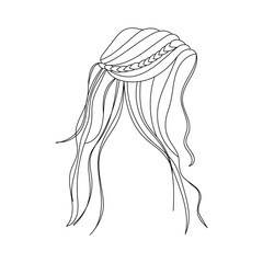  Illustration of woman hairstyle