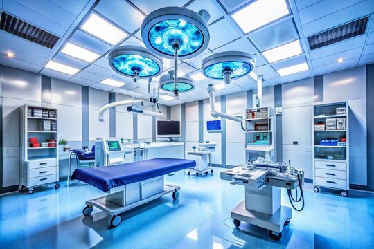 Surgical Room Vital Signs Monitoring: High-Resolution Medical Equipment Photography